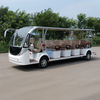 Mini-bus électrique 16 places, nouveau modèle de luxe et bus de tourisme électrique grand format pour passagers, également adapté aux transport de marchandises.