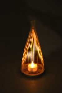 Linterna de Bambú Hecha a Mano, Estilo Japonés Minimalista, Portavelas LED, Decoración para el Hogar, Proveedor de Vietnam - Product Image 2