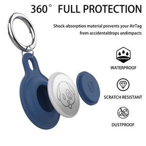 Étui étanche en silicone pour <span class=keywords><strong>AirTag</strong></span>, porte-clés pour chien, étui en TPU étanche pour enfants - Product Image 5