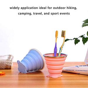 Factory Direct Sale Custom Capacity Bpa-Free Foldable Collapsible Silicone Retractable Water Cup - Product Image 4