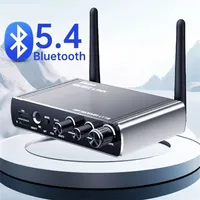 BT 5.4 verici alıcı AUX 3.5mm 6.5mm koaksiyel Fiber optik kablosuz ses müzik adaptörü TV PC için uzaktan kumanda