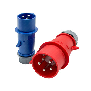 ปลั๊กไฟฟ้ากันน้ำกลางแจ้ง 32A IP66 400V สำหรับไซต์ก่อสร้าง ผลิตจากวัสดุ ABS - Product Image 4