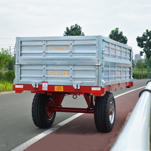 <span class=keywords><strong>Remolque</strong></span> galvanizado para un tractor agrícola móvil de <span class=keywords><strong>dos</strong></span> ruedas con componentes de engranajes, adecuado para operaciones de vertido agrícola - Product Image 3