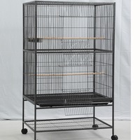 Vente en gros usine : Cage à oiseaux de luxe extra-large, Cage de reproduction pour perroquets, motif Pivoine-Tigre, Villa pour oiseaux (cycélos, ménés, perroquets)