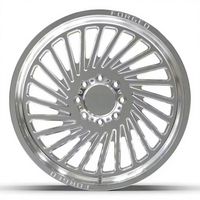 Jantes forgées FANXI 6 trous 22x12 22x14 24x12 24x14 Deep Dish 8x170 8x180 8x6.5 6x5.5 polies pour camions Ford F250 GMC