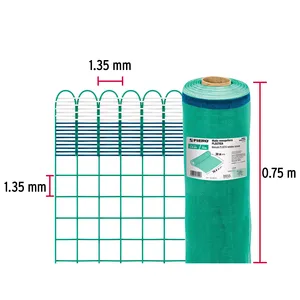 Box with 1 unit <strong>Roll</strong> of 30 m x 0.75 m of green plastic <strong>mosquito</strong> <strong>netting</strong> - Product Image 3