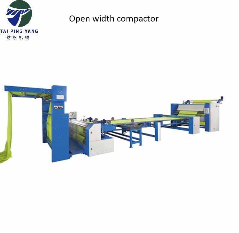 Textile open width compactor machine