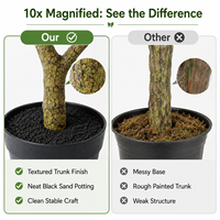Arbre d'Azalée Artificiel Effet Naturel 110cm, Plante en Pot de Camélia en Soie pour Décoration Maison, Mariage, Anniversaire - Vente en Gros