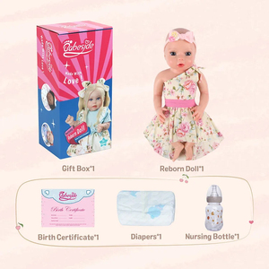 Poupées <span class=keywords><strong>Reborn</strong></span> Babeside Terry, 40 cm (16 Pouces), Corps Entier en Silicone, Réalistes pour Bébés Filles, NOUVELLES - Product Image 4