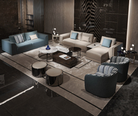 Ensemble de canapés Chesterfield carrés de luxe italiens en cuir véritable, design moderne, extensible, en éponge, personnalisable, meubles de salon