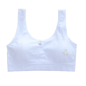 Ropa Interior para Niñas YCH, Tirantes Anchos, Sin Costuras, Tejido Elástico, Transpirable, para Estudiantes en Periodo <span class=keywords><strong>de</strong></span> <span class=keywords><strong>Pubertad</strong></span>, Talla Grande, Sujetador <span class=keywords><strong>de</strong></span> Algodón y Viscosa - Product Image 2