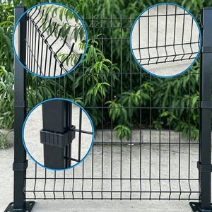 <span class=keywords><strong>Kit</strong></span> de panneaux de clôture en grillage soudé 3D avec sous-cadre <span class=keywords><strong>rigide</strong></span> - Product Image 4