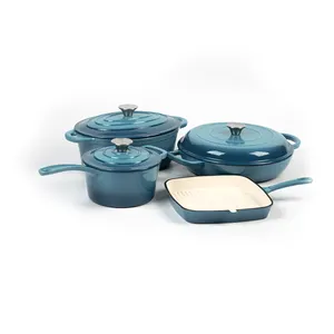 Tráng men gang tagine nồi với nắp thích hợp cho nấu ăn khác nhau phong cách Heavy-Duty gang tagine nồi