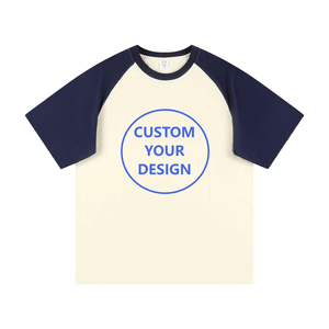 Venta al por mayor de alta calidad de cuello redondo hombres camiseta personalizada Transferencia de Calor diseños de gran tamaño liso en blanco Color a juego camisetas para hombres - Product Image 4