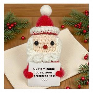 Jouet en peluche Amigurumi fait main pour filles et garçons, poupée en tricot et crochet, fabrication OEM en Chine, thème animaux et nature, couleur et logo personnalisables - Product Image 4