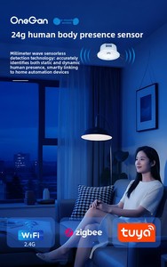 Sensor de Presencia Humana con Control por Aplicación Wi-Fi para Android Tuya, Radar de Onda Milimétrica, Plástico, Funciona con Batería, Integración con Hogar Inteligente, Pantalla - Product Image 6