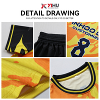 Kualitas tinggi disesuaikan poliester Jersey sepak bola Set bernapas pelatihan tim memakai nama Logo layanan OEM celana pendek sepak bola