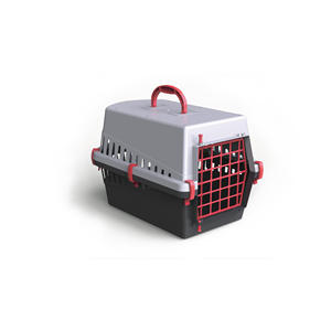 Transportín Ligero de Plástico para Mascotas, de Lujo, Tamaño Grande, Ajustable, Transpirable, con Estampado Moderno, Hecho en Italia, para Perros y Gatos - Product Image 1