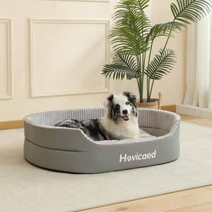 Cama de Lujo Personalizada para Perros, de Alta Calidad, con Diseño a Cuadros, Relleno de Algodón, para Uso en Interiores en Todas las Estaciones, Limpieza Mecánica - Product Image 1