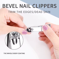 Ensemble de manucure et pédicure professionnel JM de haute qualité en acier inoxydable, 4 pièces, avec étui en cuir PVC, outils de réparation des ongles faciles à utiliser