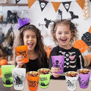 Gobelets en plastique mat personnalisés avec logo, 16 oz, pour fête, eau potable, Halloween, mariage, anniversaire - Product Image 3