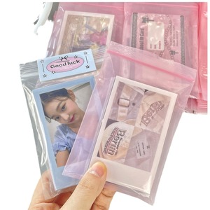Korean Style Transparent Sliding Bag PE Plastic Resealable <b>Jewelry</b> <b>Packaging</b> Stand Up Pouch Digital Printing - Product Image 5