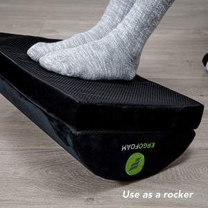 Reposapiés Ajustable Debajo del Escritorio para Mayor Altura - Reposapiés Grande de Espuma Suave de Terciopelo Premium para Escritorio - El Reposapiés de Escritorio Más Cómodo - Product Image 5