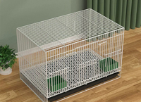 Nouvelle cage carrée en plastique pour l'intérieur, pour cailles, lapins, poussins, petits animaux de compagnie, volailles