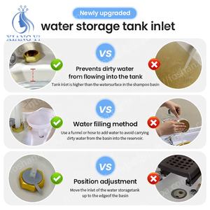 Équipement de salon multifonction Stockage d'eau Lavabo portable pour cheveux, massage, <span class=keywords><strong>shampoing</strong></span>, évier mobile - Product Image 5