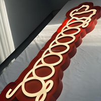 Panneaux électroniques muraux d'extérieur pour magasin, publicité avant 3d, signalisation d'entreprise, logo de magasin, lettres de canal en acrylique, enseignes électroniques à led lumineuses