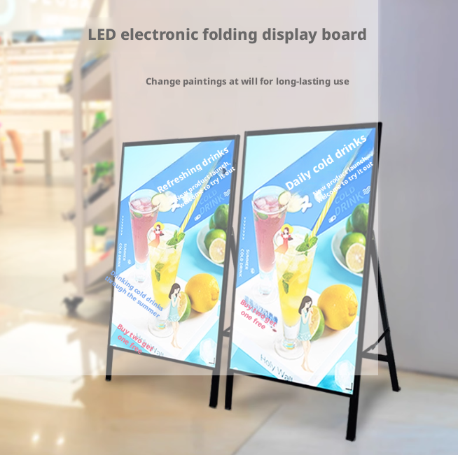 24''x36'' Ultra Slim High Brightness Decorative Aluminum Led Display ...