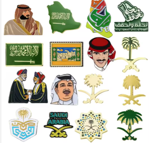 Beliebte Nahöstliche Volkskunst Metall-Abzeichen Handy-Aufkleber Kreatives Muster Logo Hartemaille-Brosche Hersteller Lagerbestand - Product Image 5