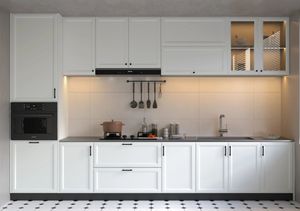 ตู้ครัวทันสมัยตู้ครัวดีไซน์หรูหราตู้ครัวไม้เนื้อแข็ง - Product Image 3