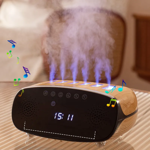 2024 Newest Bt <strong>Speaker</strong> Music Essential Oil <strong>Diffuser</strong> Portable Smart Voice-control Wood Grain Dynamic <strong>Humidifier</strong> Aroma Machine - Product Image 1