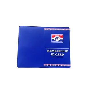 Colorful Material ID Card Holders Student Card Wallet Credit Card Folder PVC Plastic Simple 2 Folder Shenzhen Customized Logo HR