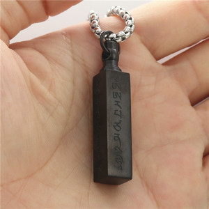 Yunnique Stainless Steel Sword Pendant Necklace Black and Gold Men's Fashion Jewelry 3.0x60cm Chain 233066 - Product Image 2