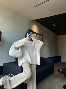 Của phụ nữ giản dị dài tay áo Mohair dệt kim áo len trùm đầu lỏng phù hợp với New phiên bản Hàn Quốc cho mùa xuân mùa thu khí nhẹ nhàng hàng đầu - Product Image 2