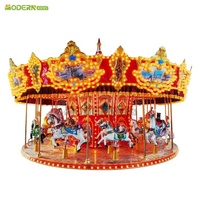Manège certifié CE, carrousel de 24 places, équipement de parc d'attractions, manège de fête foraine