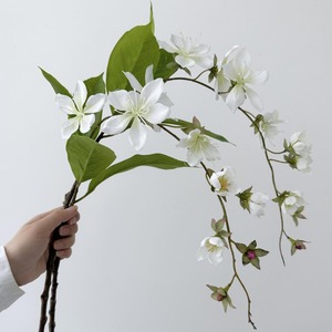 Fleurs artificielles de jasmin pleureur en plastique, haute simulation, pour décoration de mariage et de maison, rose, blanc, bleu, violet - Product Image 2