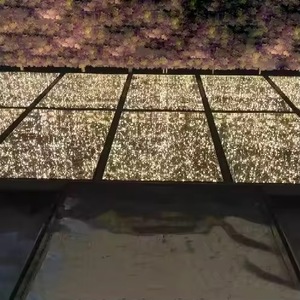 3D Romantische Warmweiß Led Spiegel Glas Bühne Kupferdraht Tanzfläche Dekoration Beleuchtung für Party Hochzeit Events T Plattform