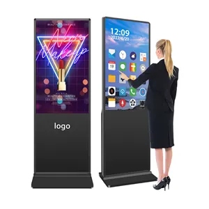 Bestseller Smart Kiosk Vertikales LCD-Werbe display Interaktives Panel Digital Signage Totem Boden stehender Touchscreen