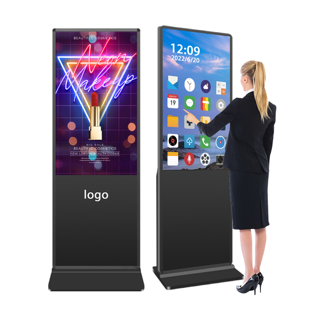 Best Selling Smart Kiosk Vertical LCD Advertising Display Interactive Panel Digital Signage Totem Floor Standing Touch Screen