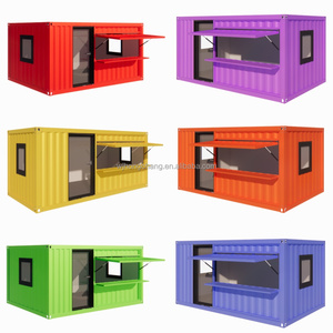 Xách Tay Đúc sẵn <span class=keywords><strong>Modular</strong></span> cửa hàng vận chuyển container quán bar nhà hàng hot 20ft cà phê Pop Up cửa hàng mini cửa hàng - Product Image 6