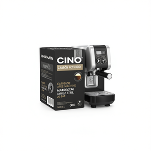 CINO Maia - Cafetera de Cápsulas Totalmente Automática, 20 Bares, Inteligente, Comercial, de Acero Inoxidable - Product Image 2