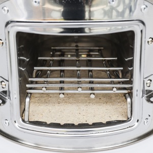 Chambre en céramique à dessus en fonte durable avec poêle à <span class=keywords><strong>bois</strong></span> de bonne qualité et efficace pour les projets carbone - Product Image 2