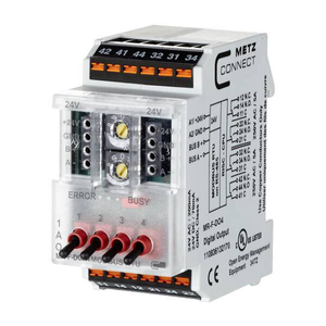 Module Modbus PLC <span class=keywords><strong>Metz</strong></span> <span class=keywords><strong>Connect</strong></span> 110836132170 MR-F-DO4, 4 sorties numériques, prix de gros, disponible en gros - Product Image 1