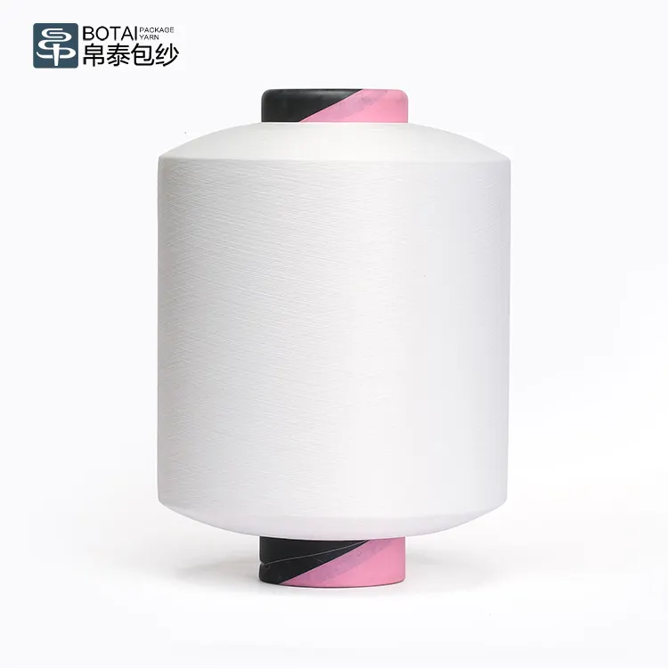 GRS polyester recyclé spandex recouvert d'air recyclé ACY fil élastique pour sans couture tissage