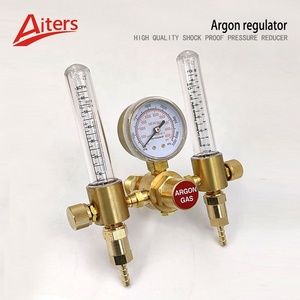 Ar Bộ Giảm Áp Khí <span class=keywords><strong>Argon</strong></span> Van Điều Khiển Đồng Hồ Đo Lưu Lượng MIG TIG Bộ Điều Chỉnh Hàn Bộ Đếm Bong Bóng Ống Đôi Lưu Lượng Kế Bể Cá - Product Image 2
