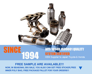 ユーロ<span class=keywords><strong>2</strong></span>/<span class=keywords><strong>3</strong></span>/4/5自動車排気システムユニバーサル触媒コンバーターセラミック金属触媒 - Product Image 6