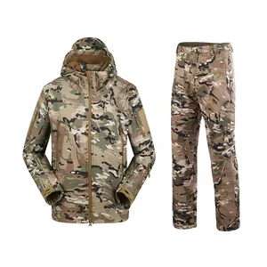 Russia Atac FG Camouflage Shark Skin Soft Shell Fleece Winter Coat Jacket